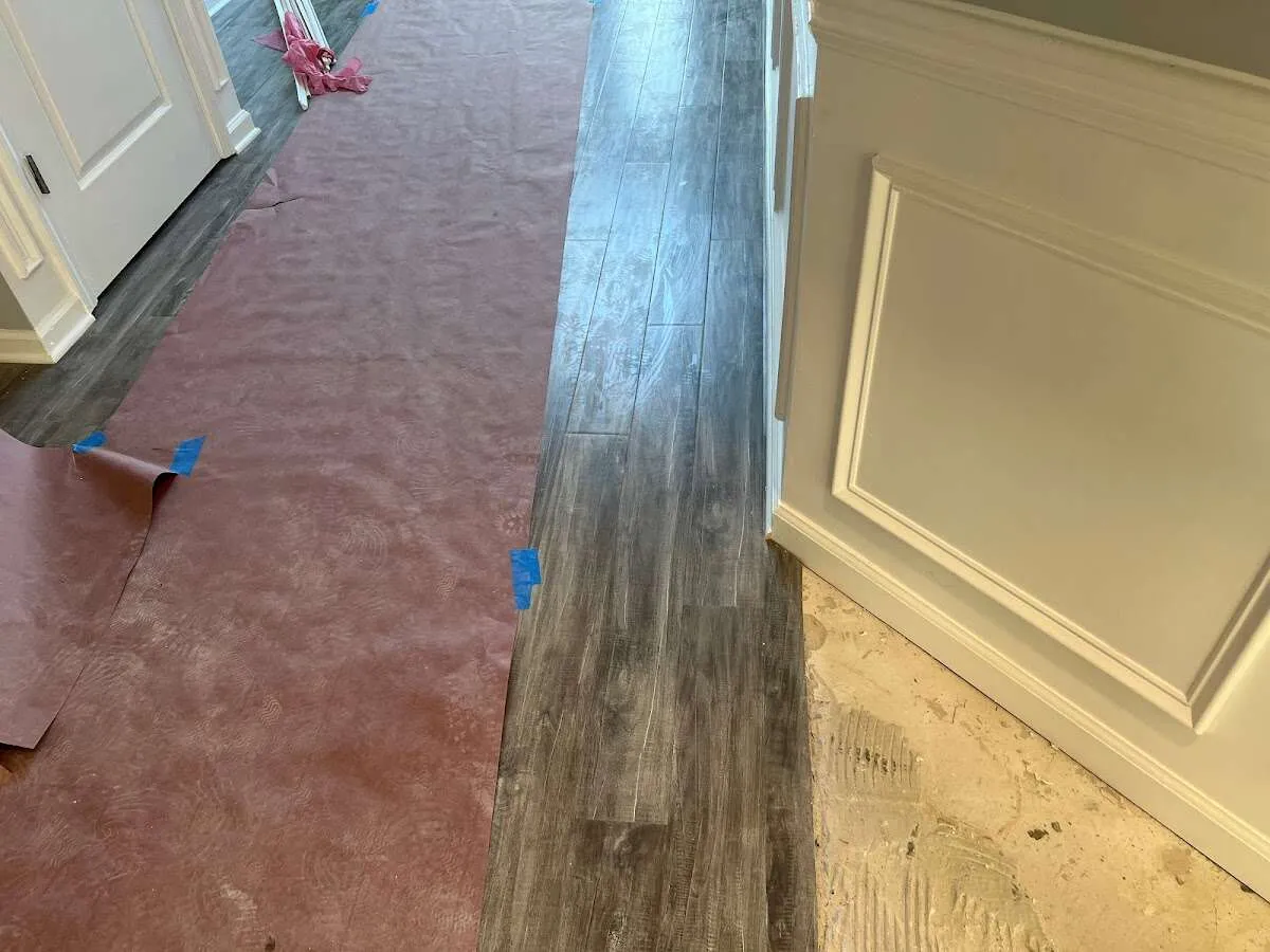 Completed marble shower restoration in Overland